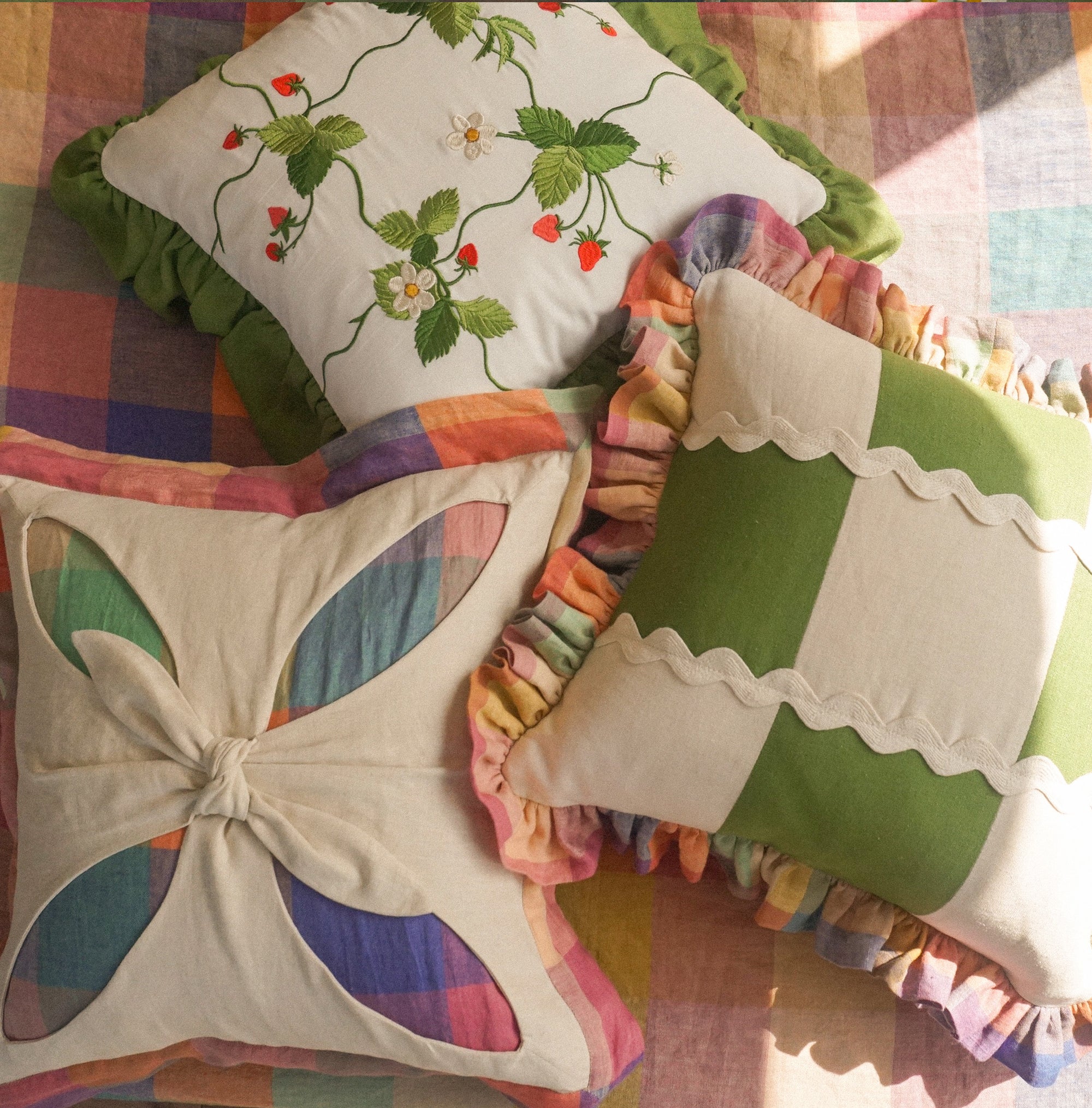 Checkerboard cushion
