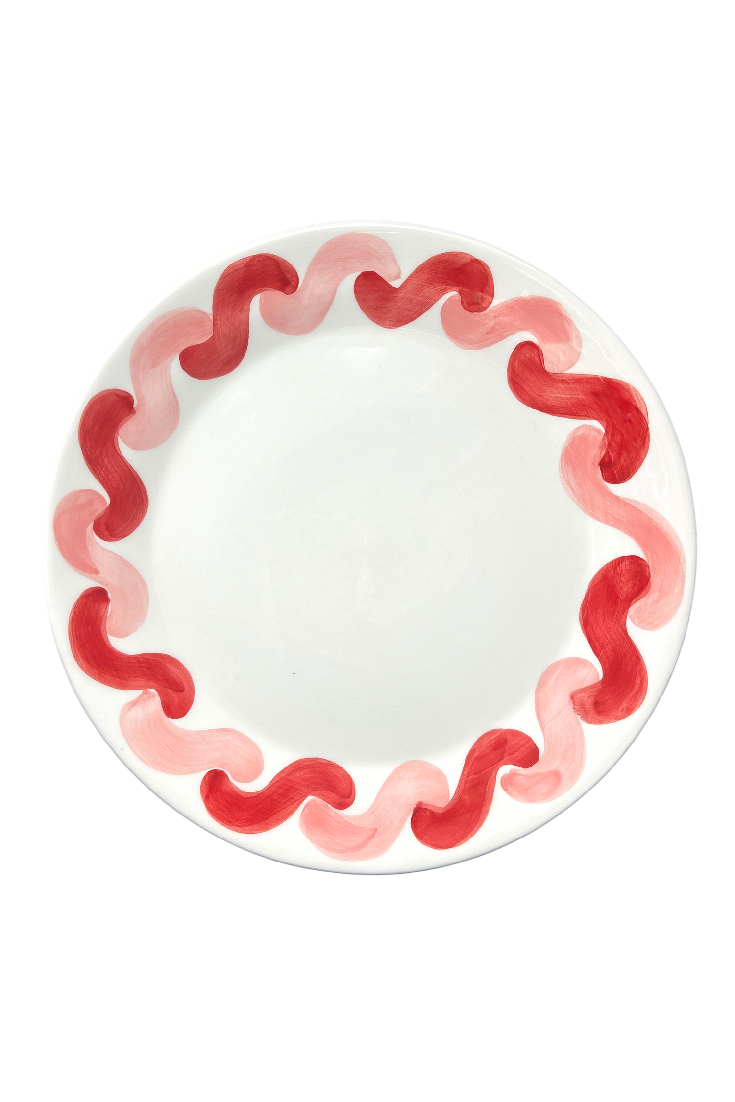 Onda Serving Plate - Pink & Red