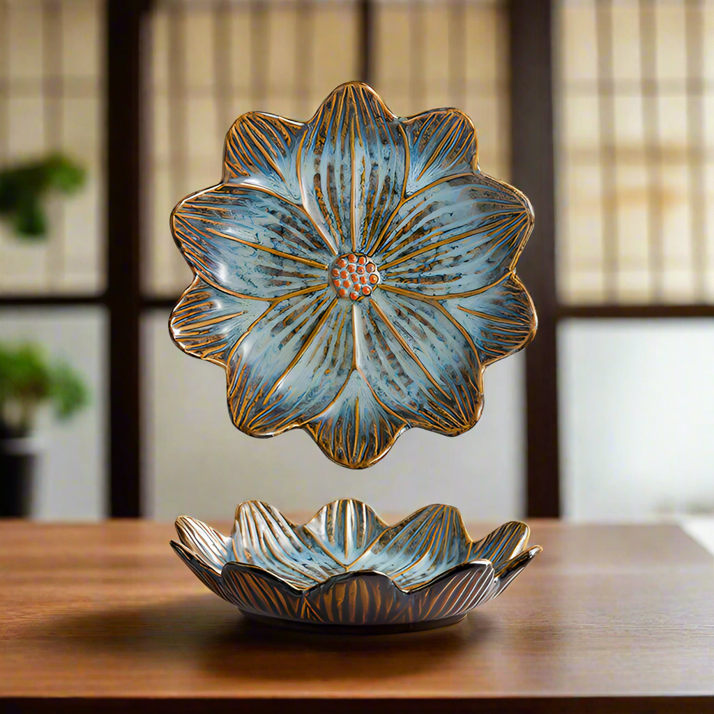 Handmade flower-shaped and artistic "Lotus" bowl