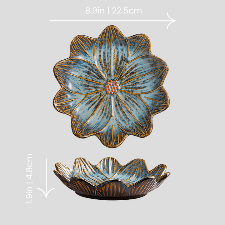 Handmade flower-shaped and artistic "Lotus" bowl
