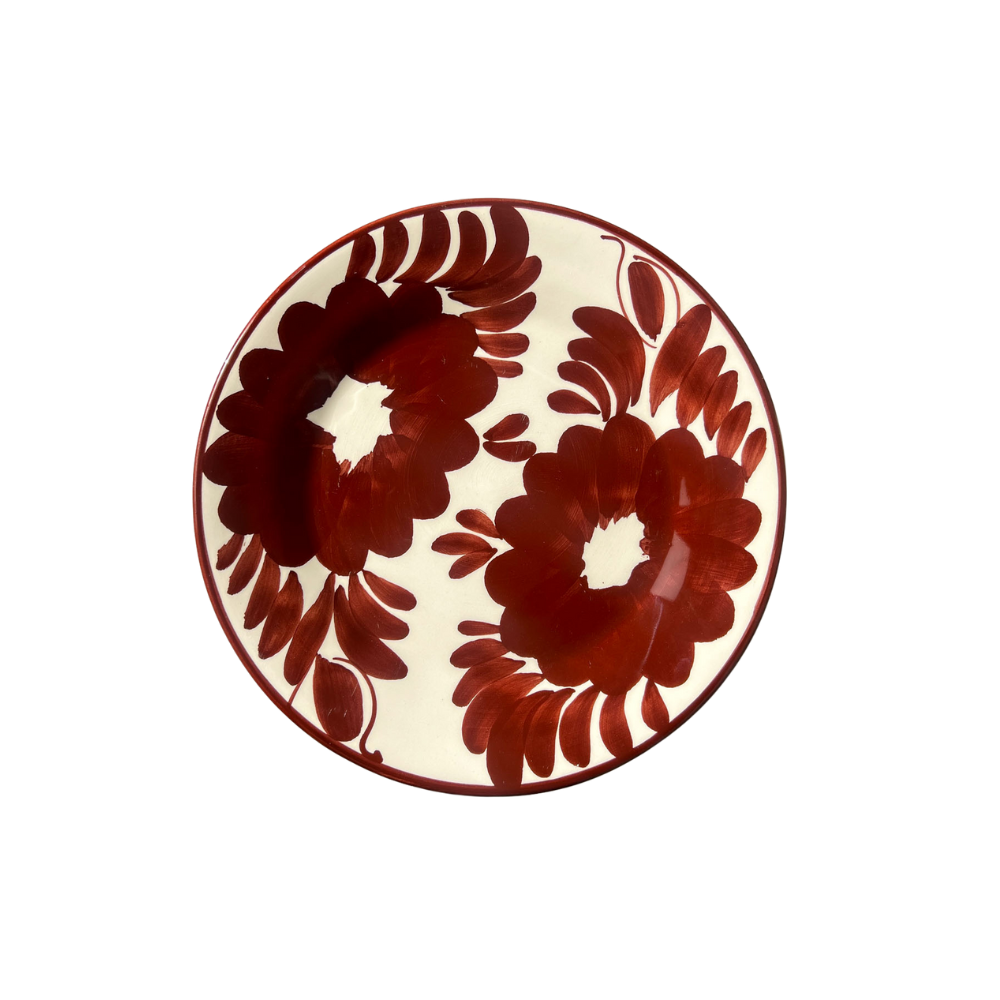 Florita Dessert Plate, Espresso