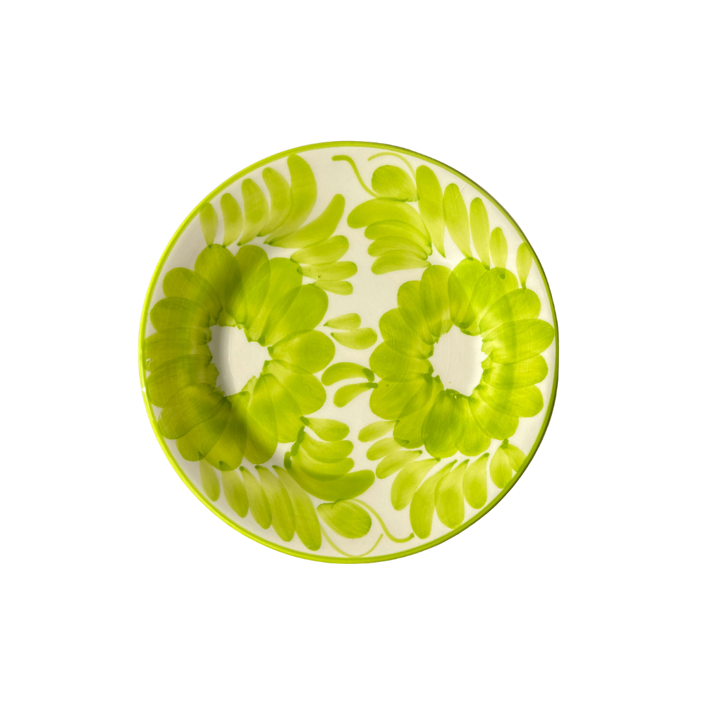 Florita Dessert Plate, Kiwi