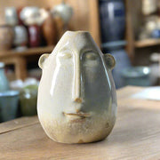 Handmade face-motive "Tranquil Visage" vase
