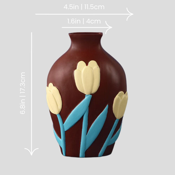Handmade Nordic inspired abstract "Bold Blossom Containers" vase