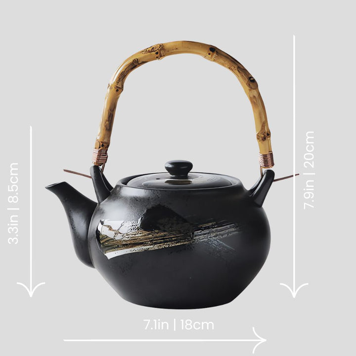Japanese traditional "Dragonfly Serenade" teapot - 27oz