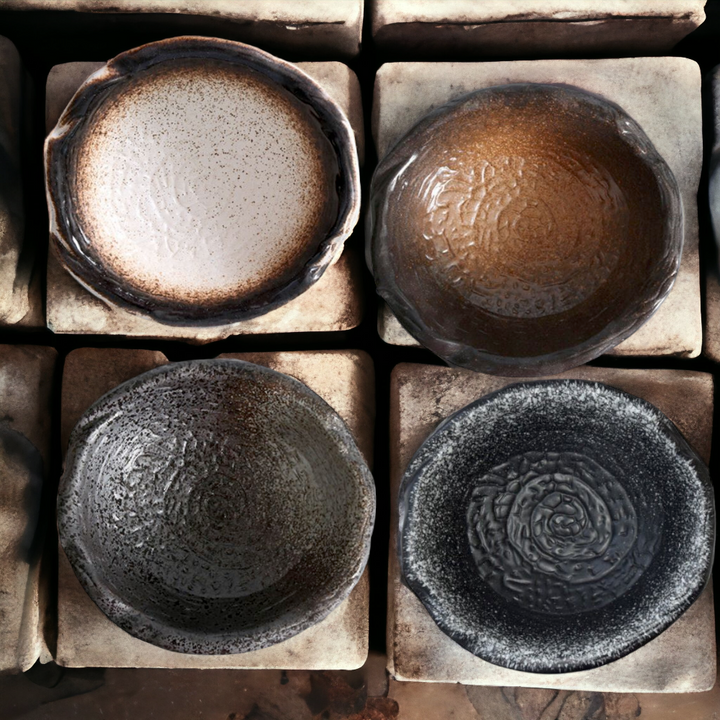 Handmade irregular "Autumn Butterfly" bowl