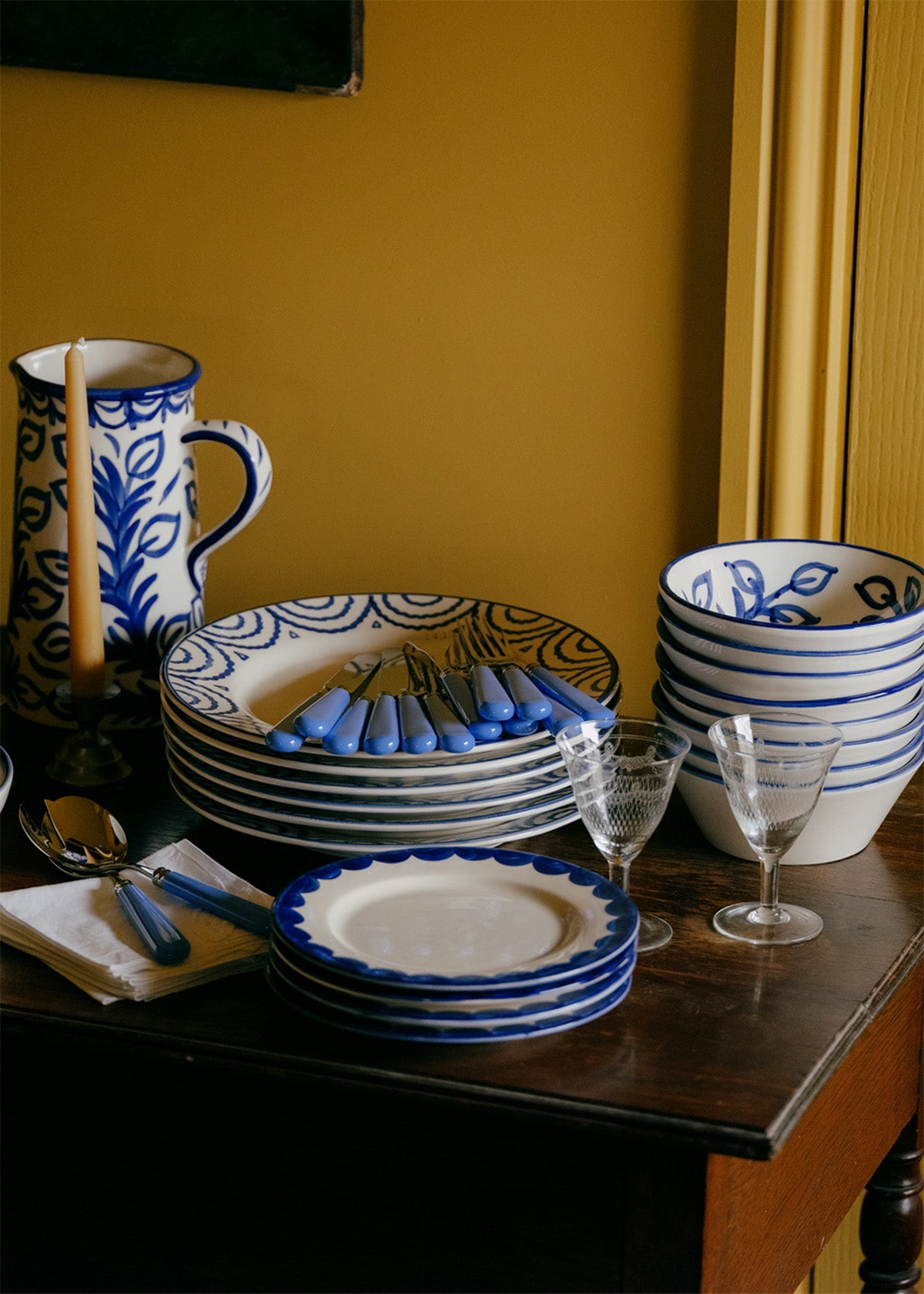 Blue Scallop Side Plate