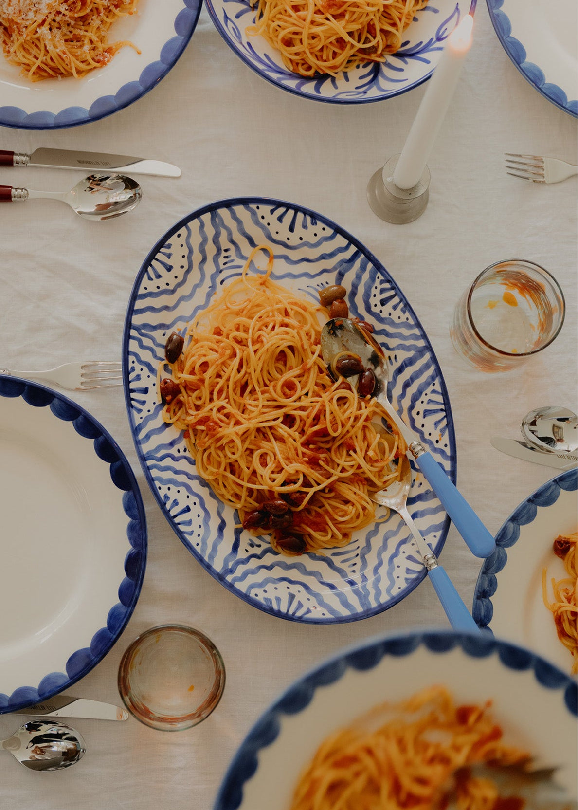 Large Blue Platter