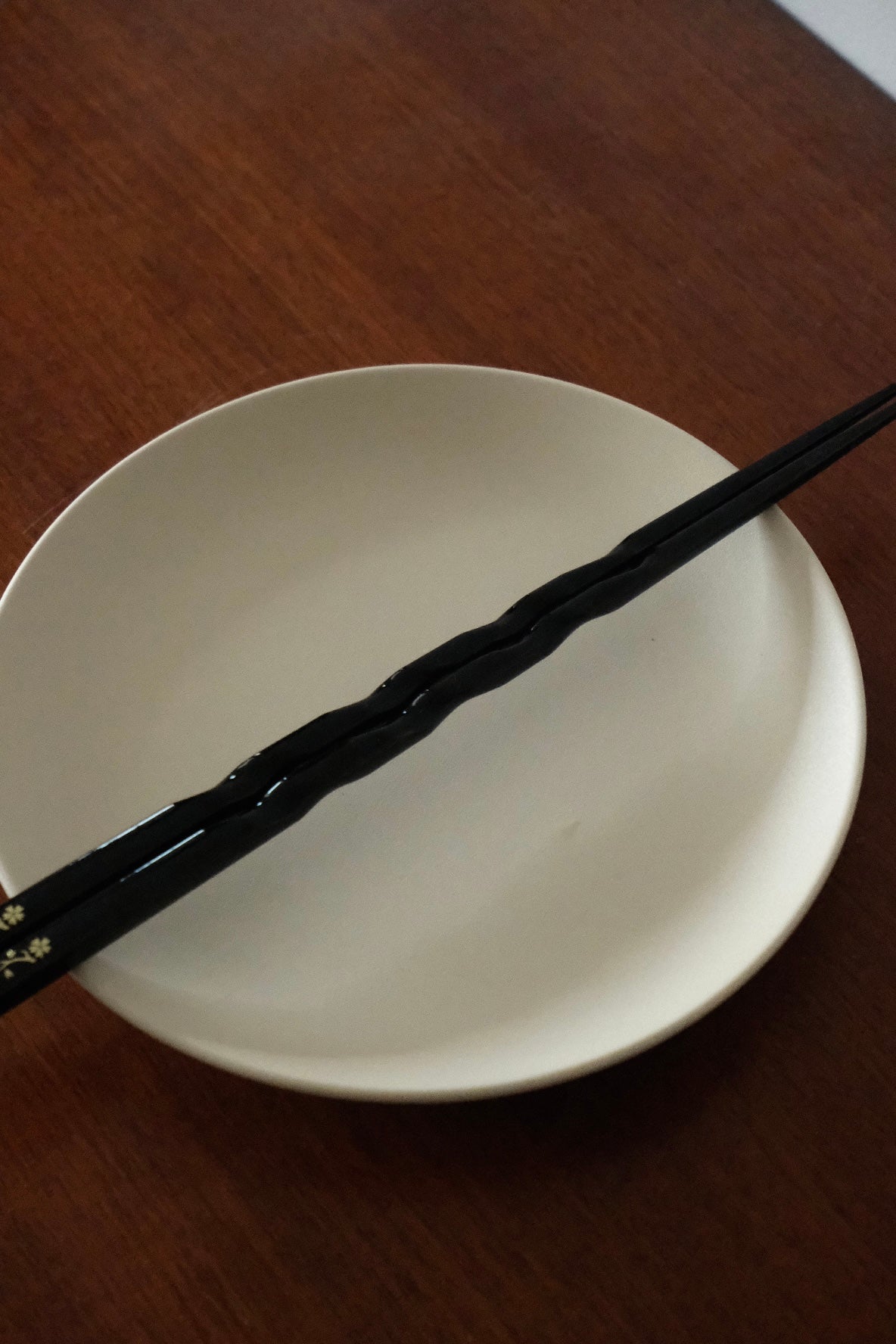 Curvy Natural wood Chopsticks