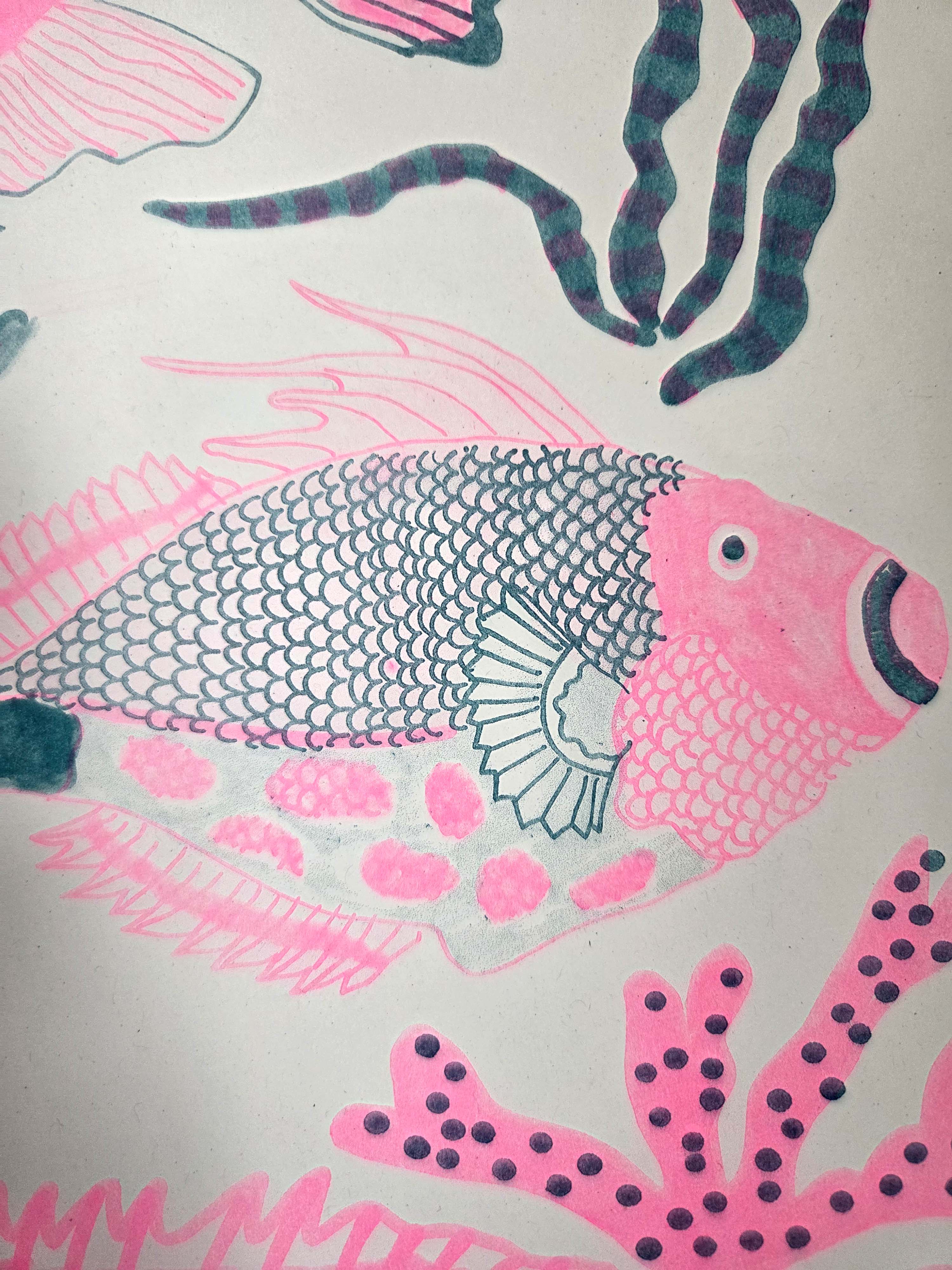 Fish Riso Print