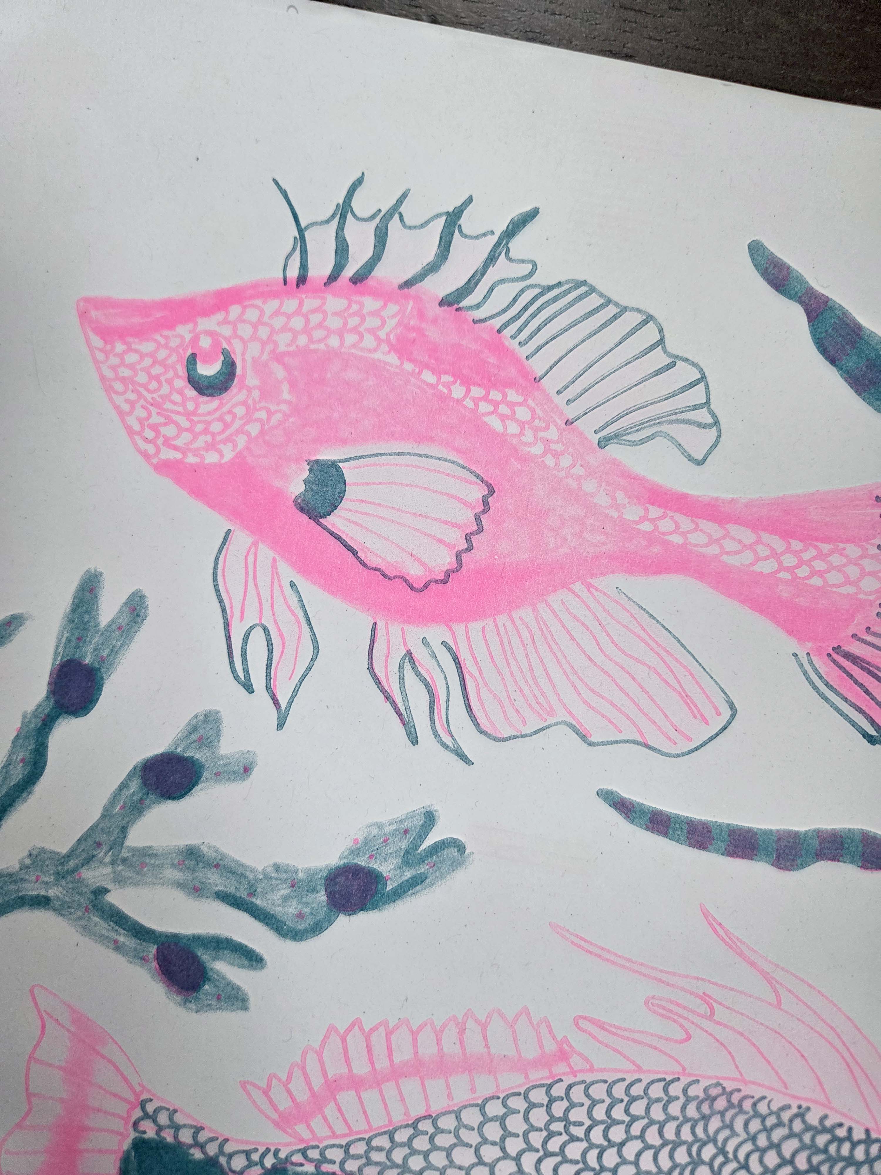 Fish Riso Print
