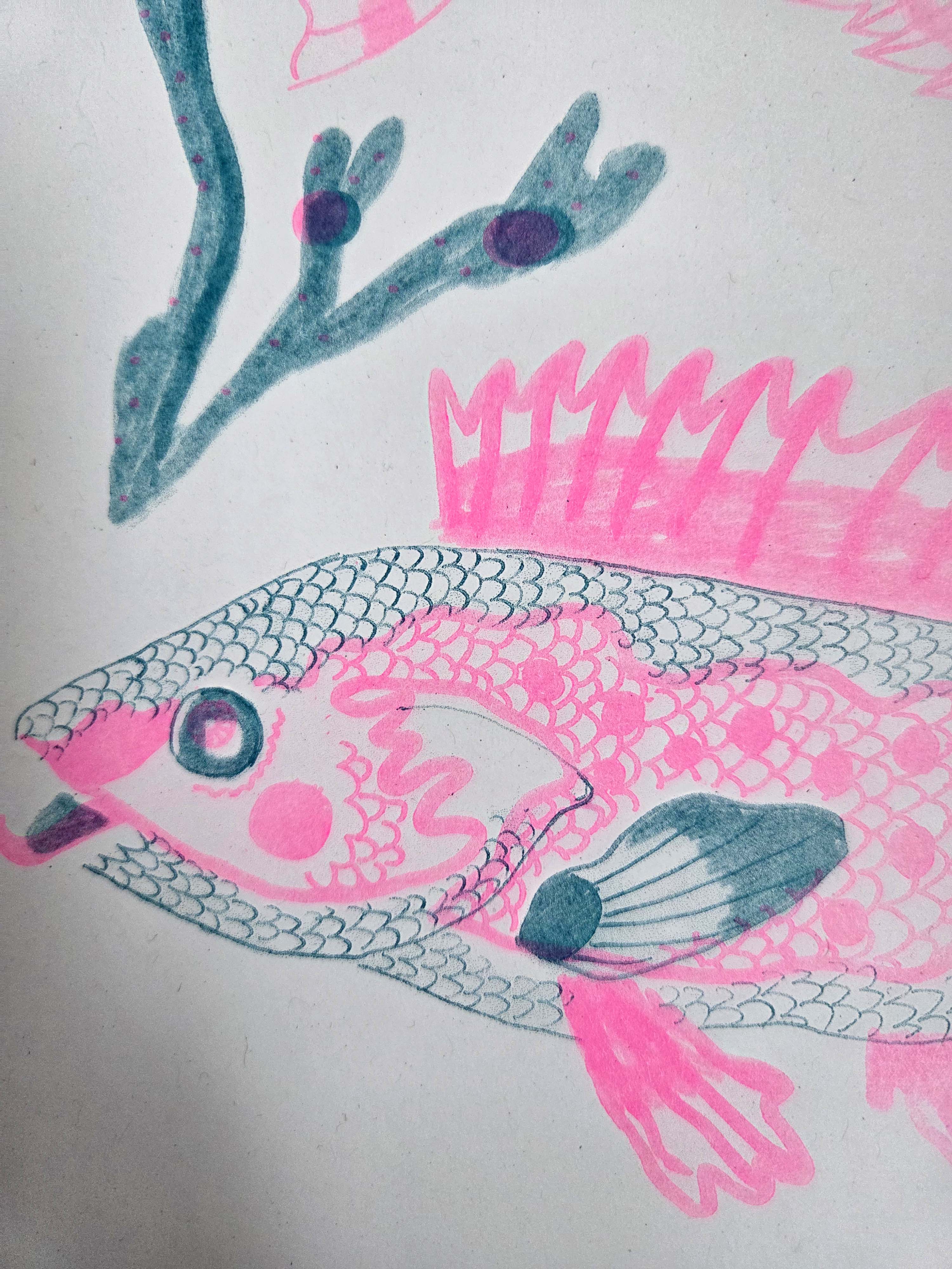 Fish Riso Print
