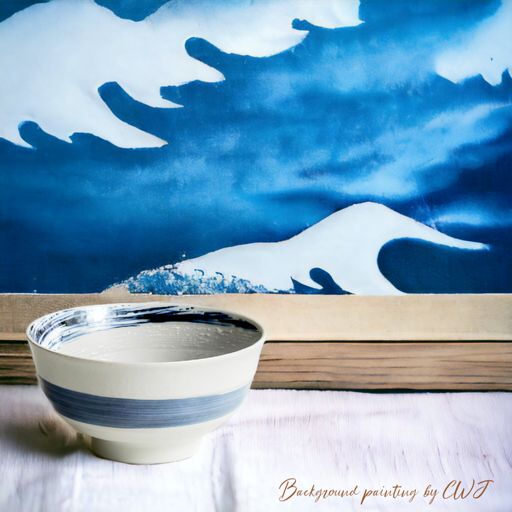 Handmade traditional "Sky High - 空高く" bowl