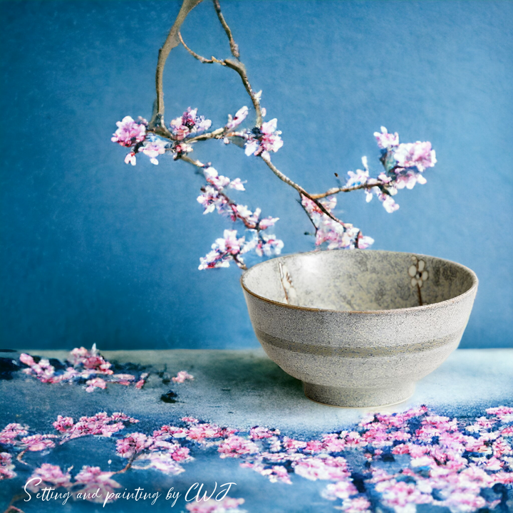 Handmade traditional "Early Spring - 春先" bowl