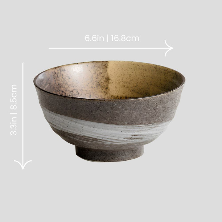 Handmade traditional "Deep Mountain - 深い山" bowl
