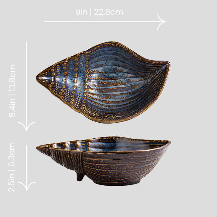 Handmade artistic "Conch" bowl
