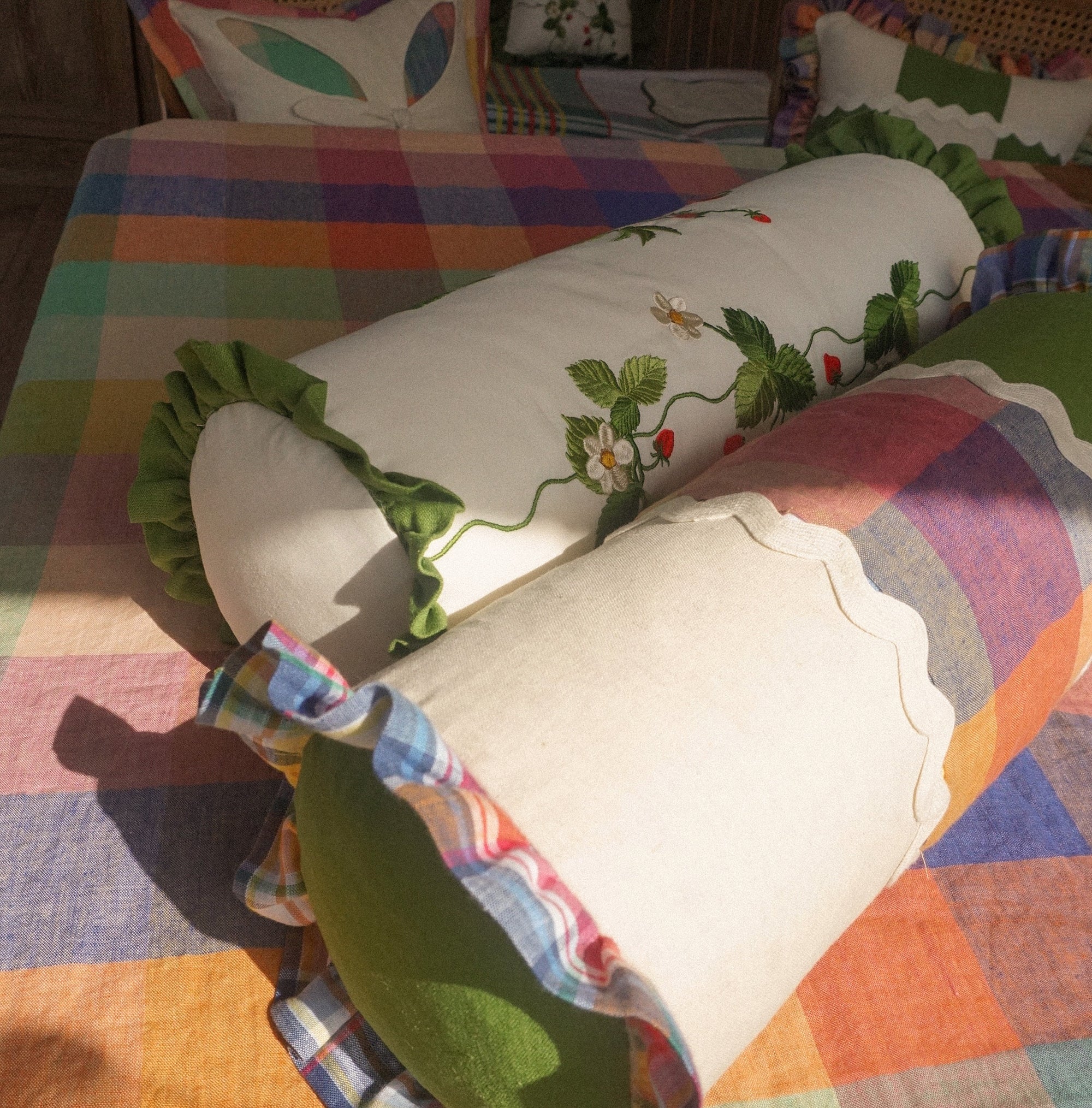 Patchwork bolster