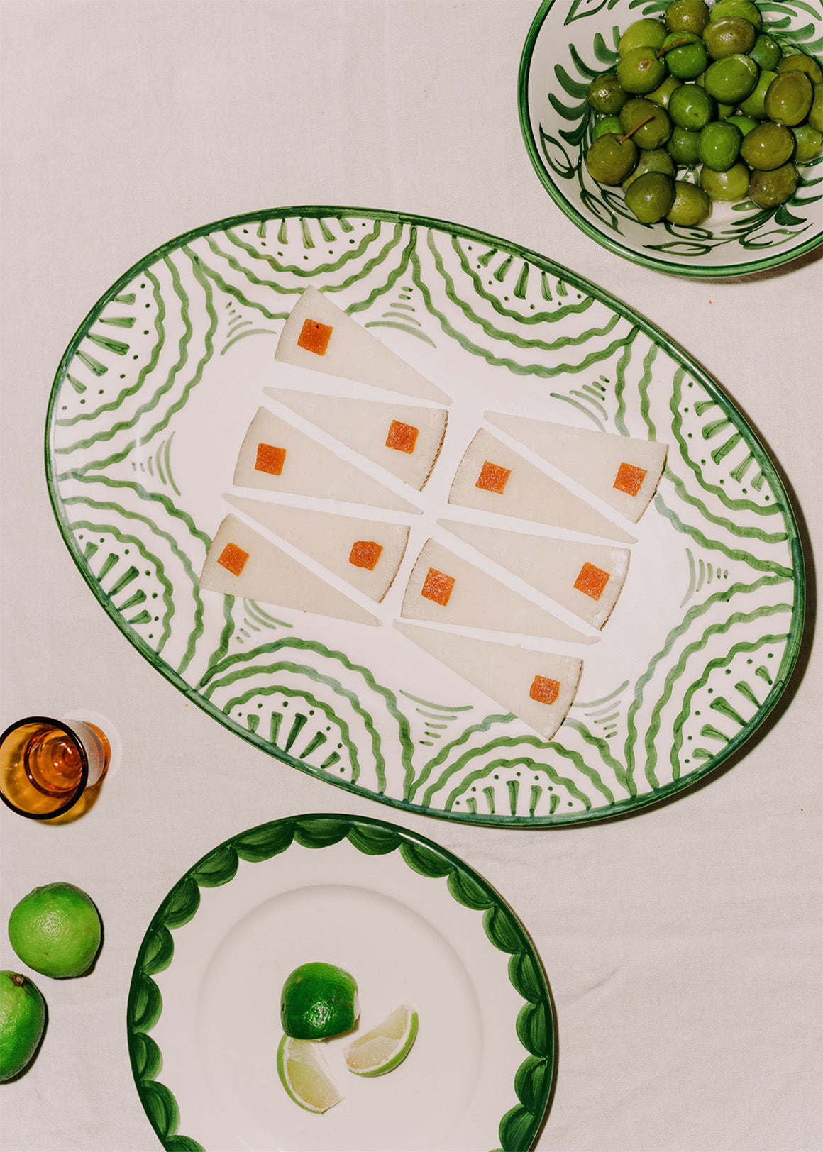 Green Scallop Side Plate