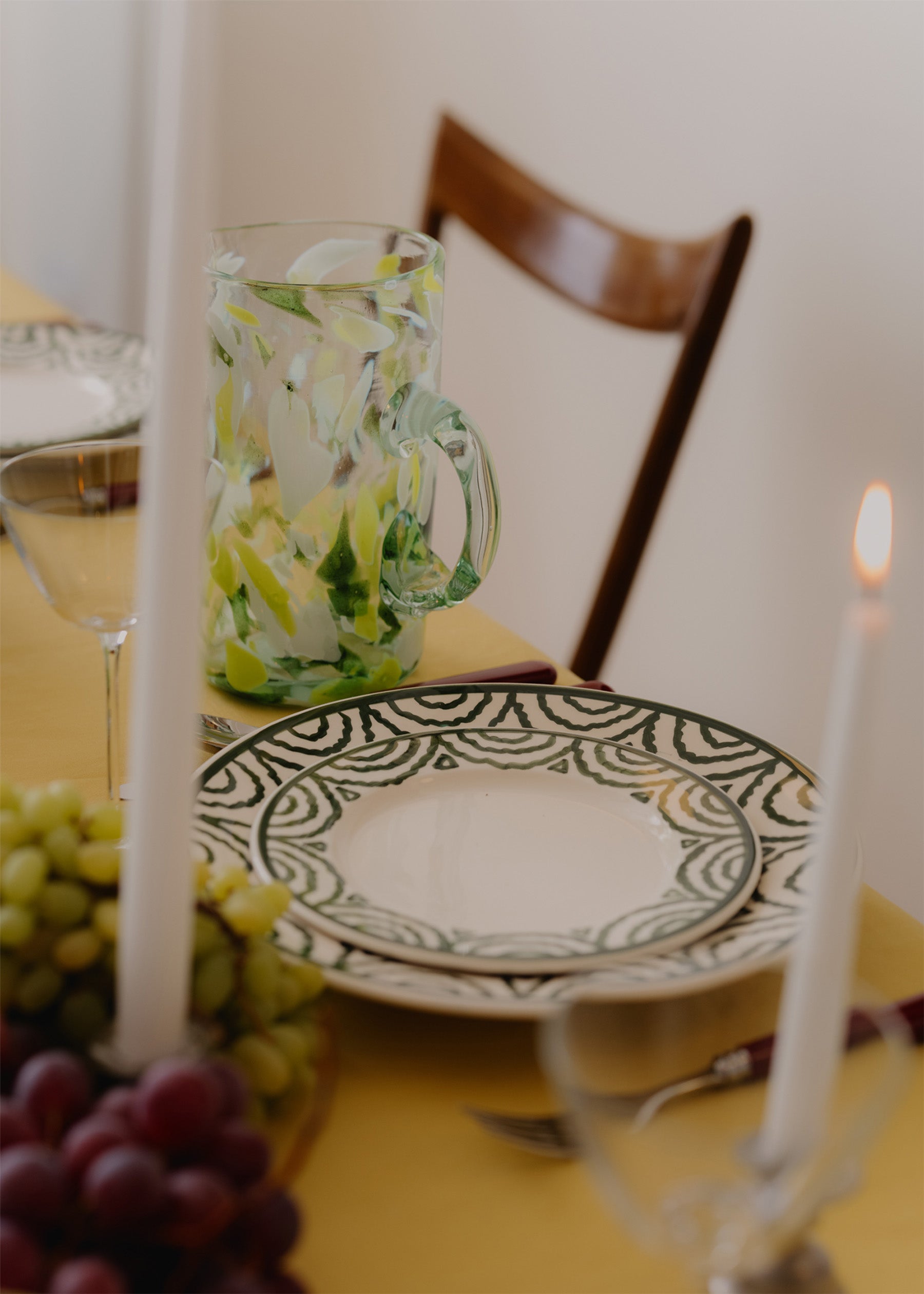 Green Tabla Dinner Plate