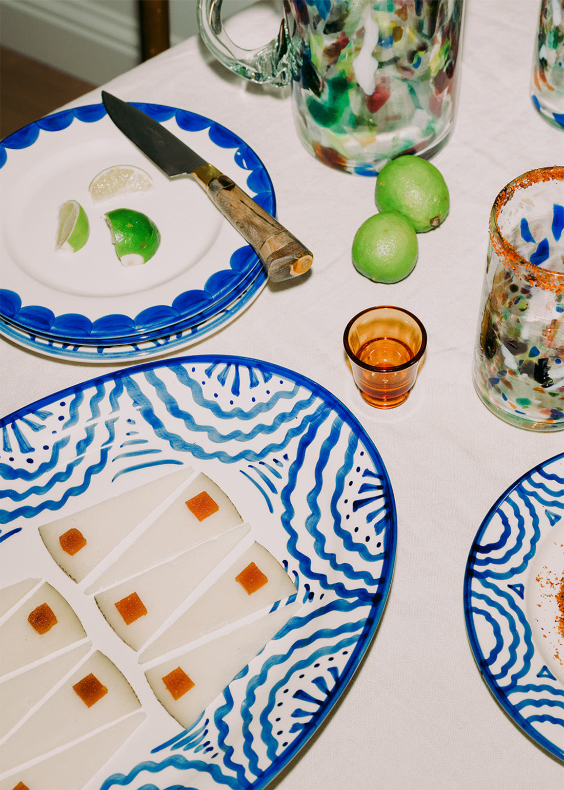 Large Blue Platter