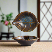 Handmade artistic "October Leaf" bowl