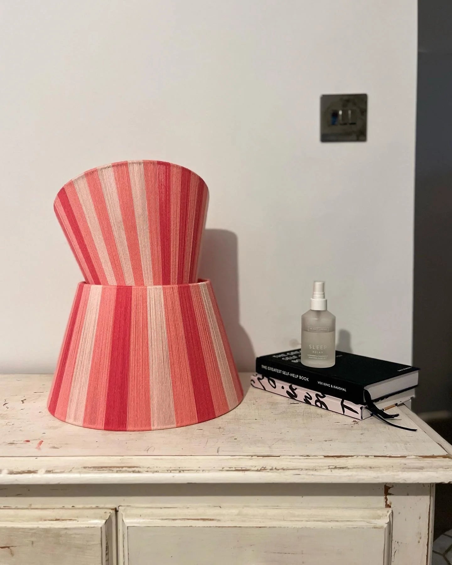Doll | The Pink Stripe String Lamp Shade