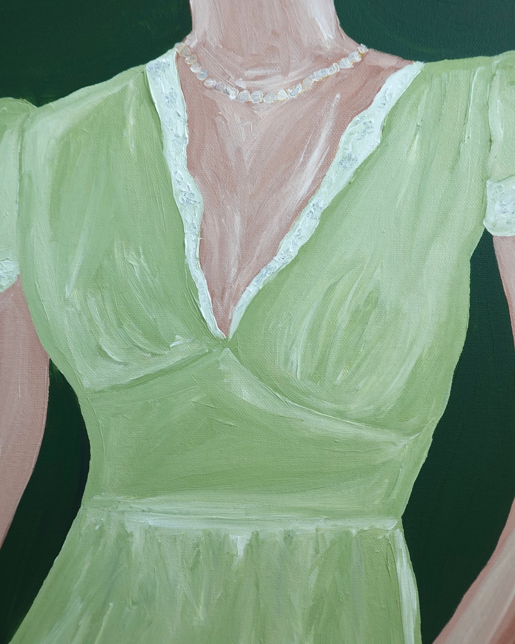 Vestida de primavera Painting