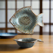Handmade artistic "Camel Fish" bowl