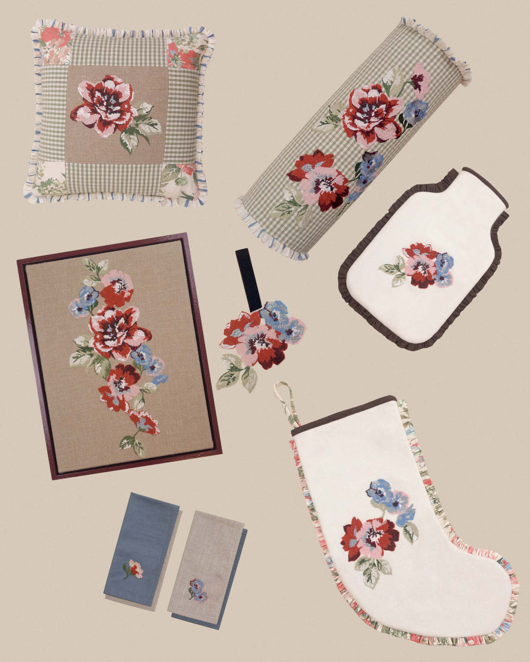 Rosa Patchwork Bolster