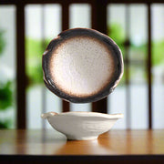 Handmade irregular "Sesame Gold" bowl