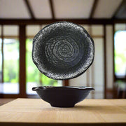 Handmade irregular "Poems Of The Lunar Moon" bowl