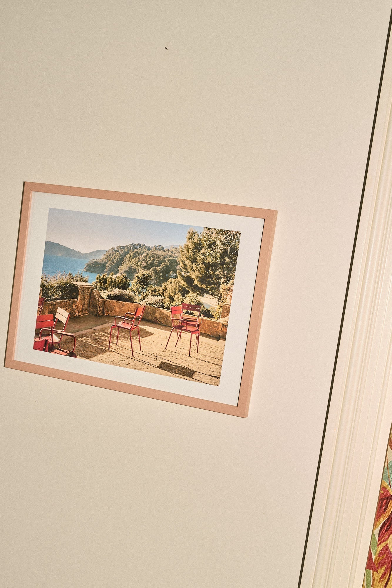 Plaster Pink Wood Picture Frame