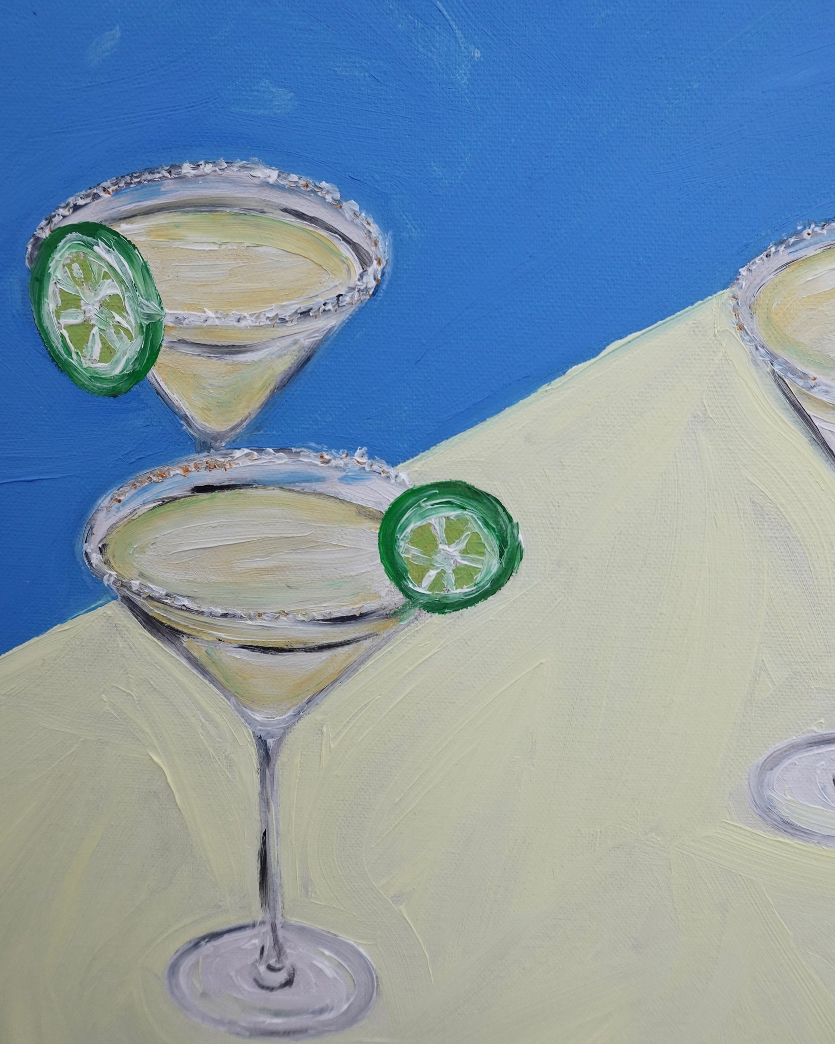 Três margaritas Painting