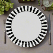 Black Stripes Dinner Plate