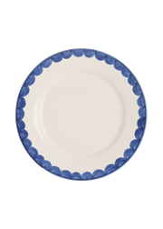 Blue Scallop Dinner Plate