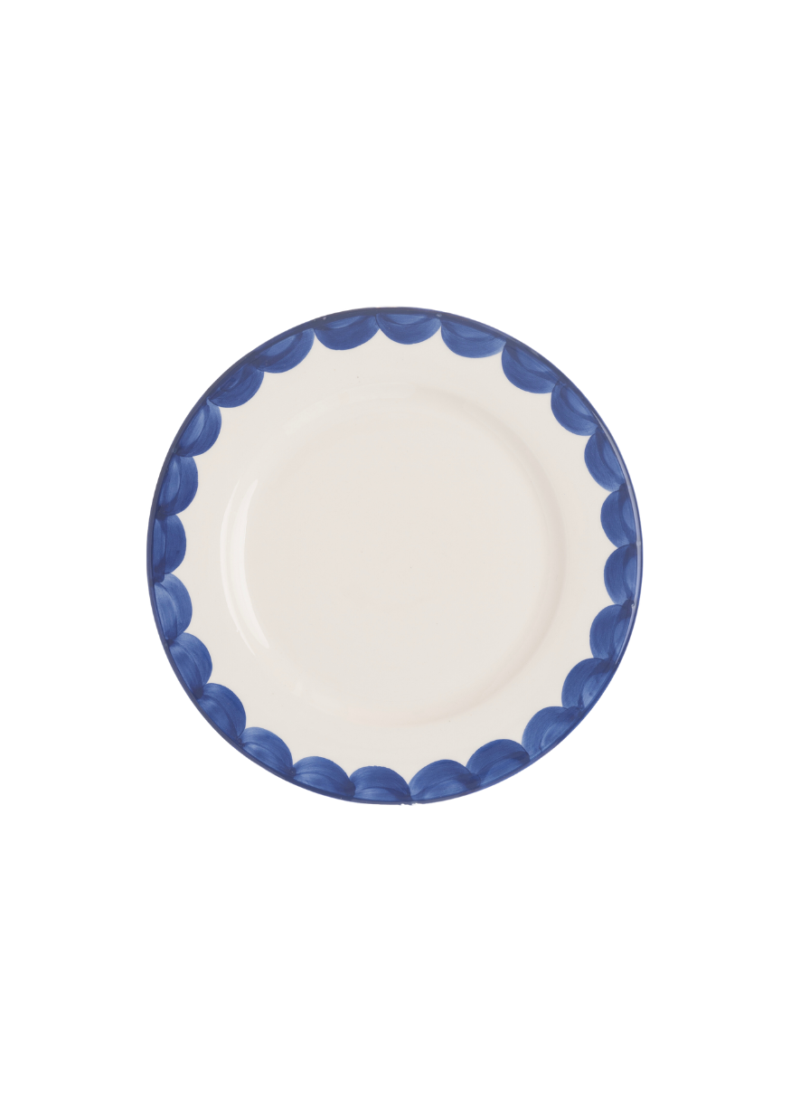 Blue Scallop Side Plate