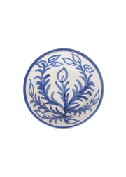 Blue Vina Ceramic Bowl, Hand-Painted