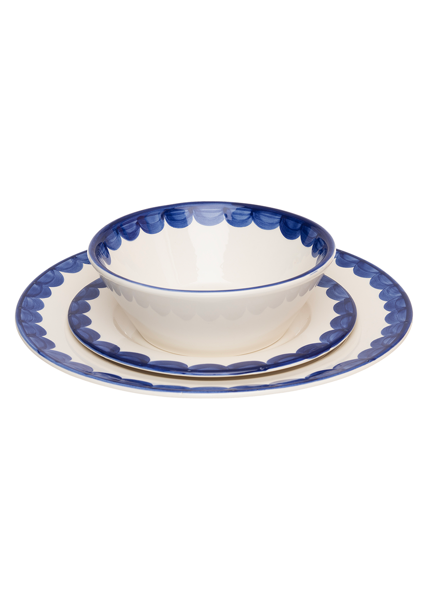 Blue Scallop Side Plate