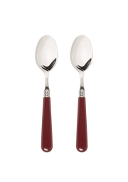 Burgundy Set of 2 Dessert Spoons