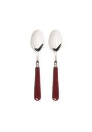 Burgundy Set of 2 Teaspoons