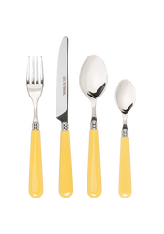 16-Piece Butter Yellow Cutlery Set