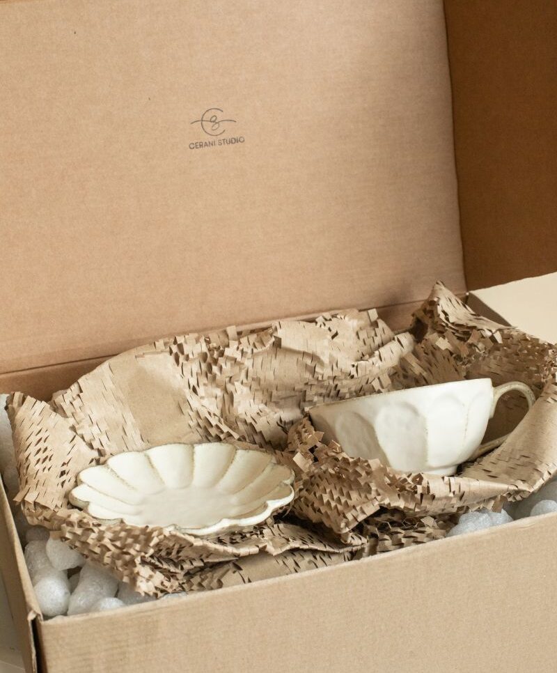 Kohyo Rinka Soup Mug and Saucer plate set