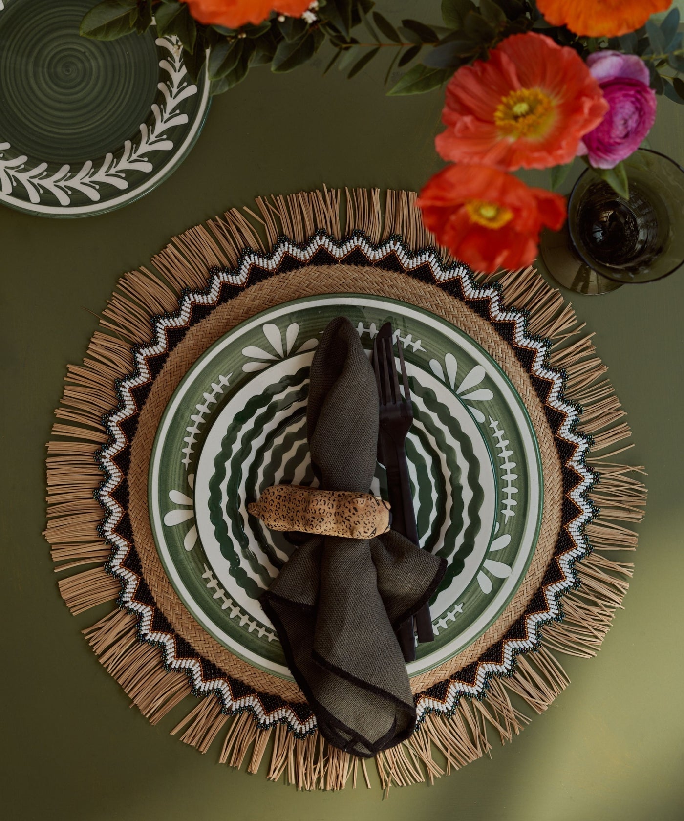 Alicia Placemats, Khaki