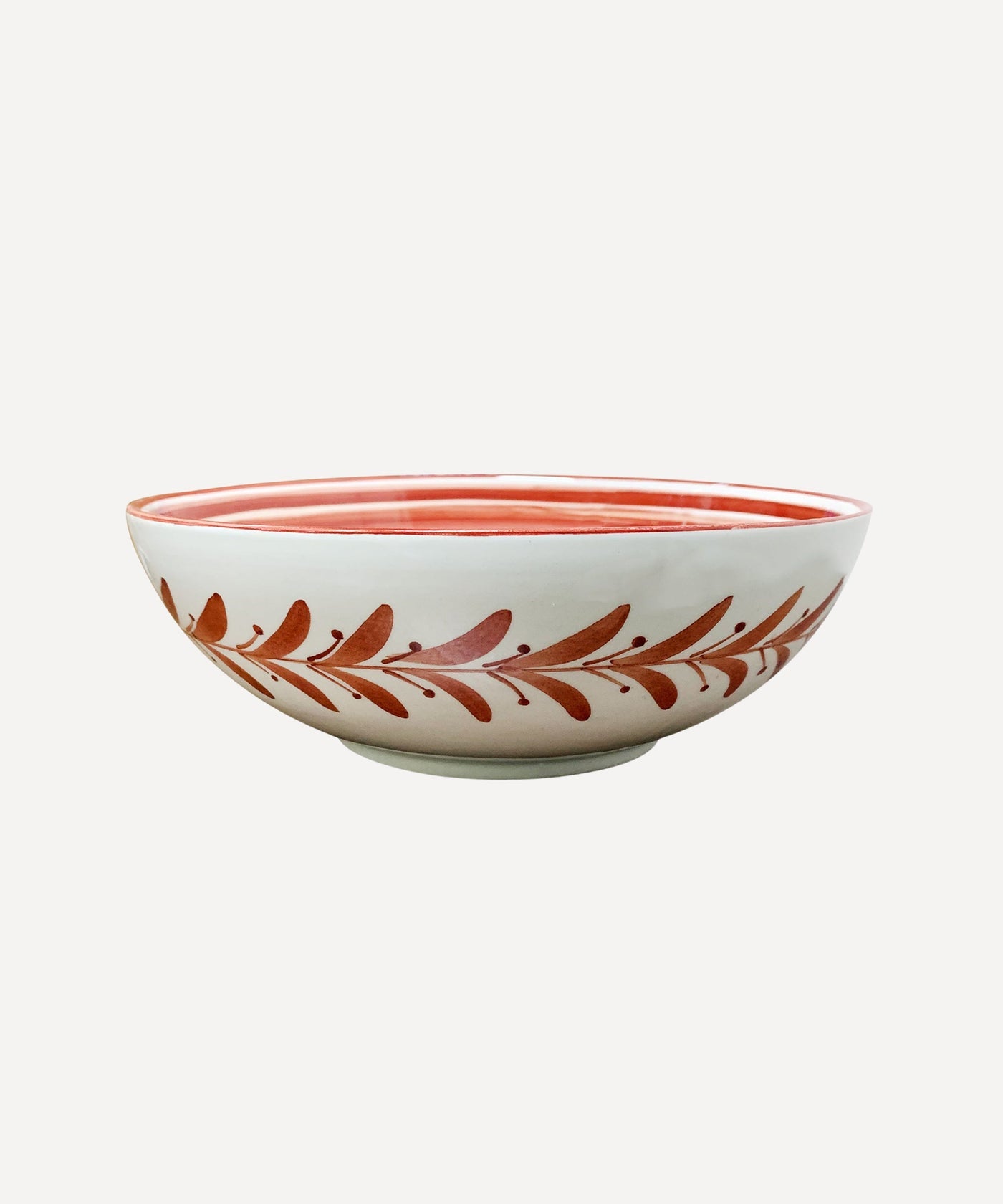 Helecho Salad Bowl, Rust Red
