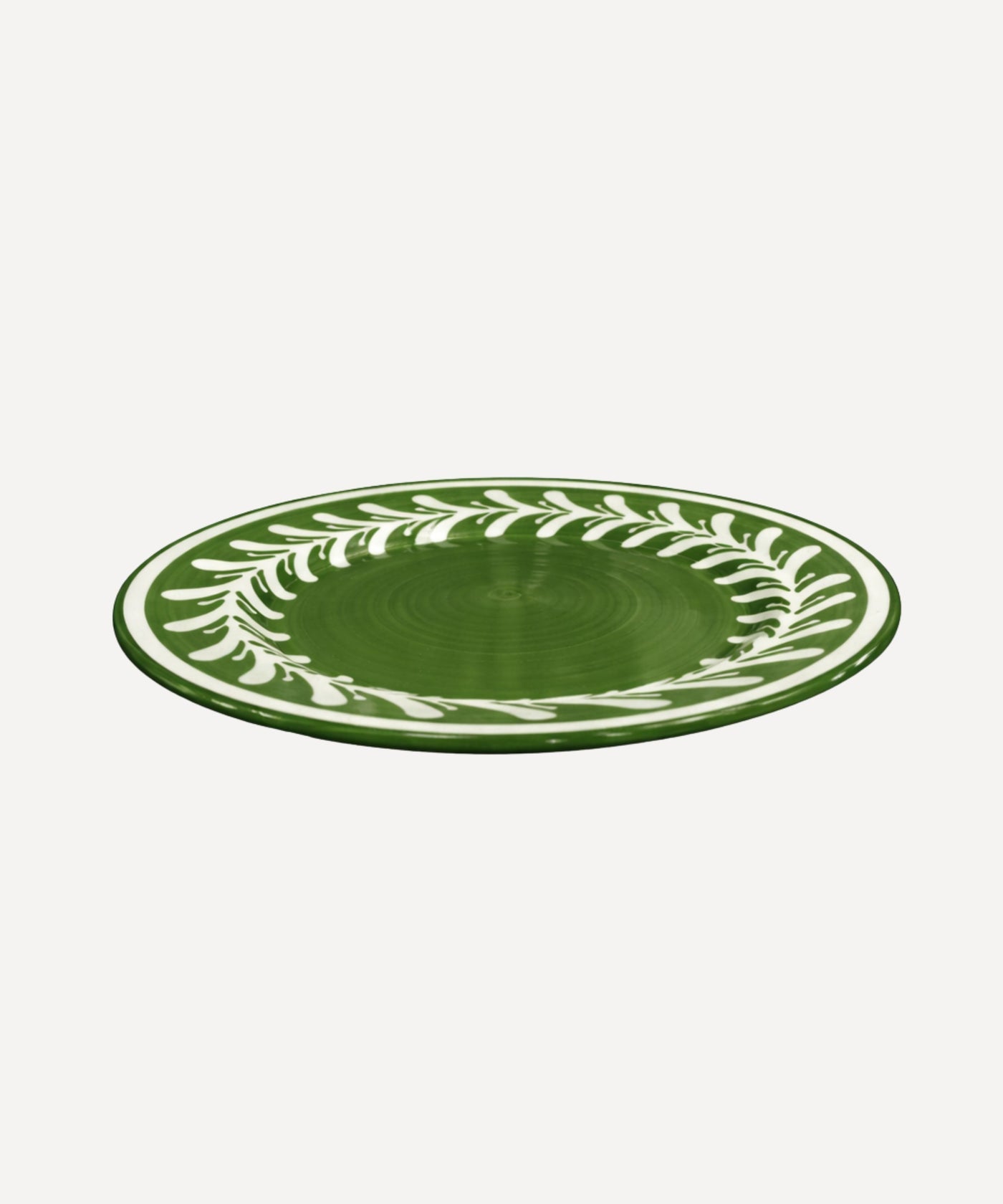 Dark Helecho Dinner Plate, Fern Green