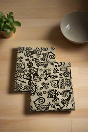 B&W Abstract Napkins