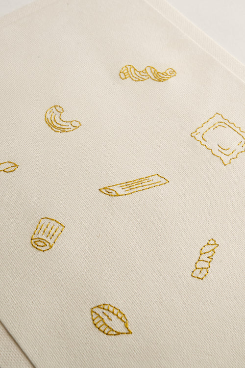 A4 Hand Embroidered Pasta Card