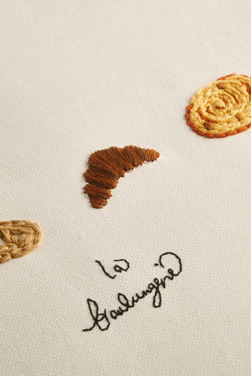A4 Hand Embroidered La Boulangerie Card