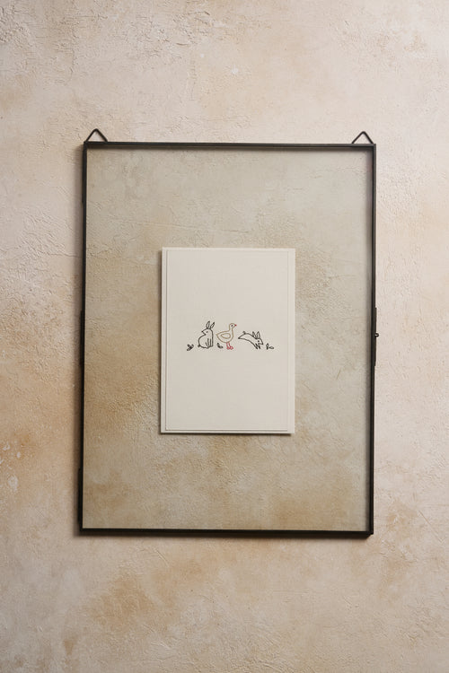 Hand Embroidered Spring Card