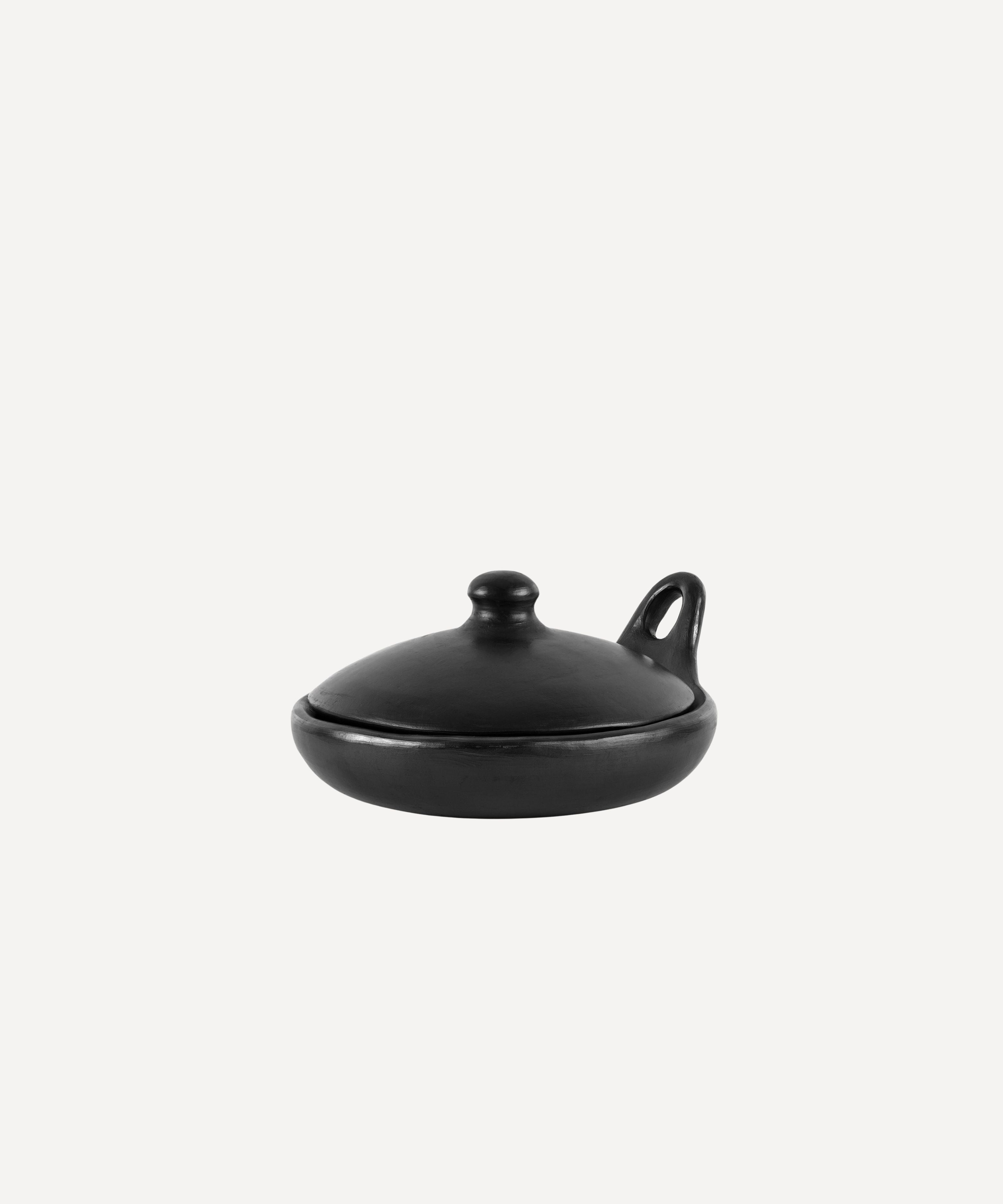 Chamba Black Clay Sauté Pan | Colombian Chamba Cookware